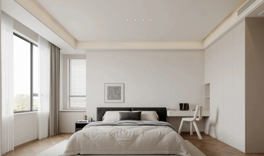 現代簡約三居室臥室裝修效果圖