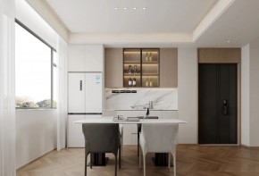 現代簡約三居室餐廳裝修效果圖