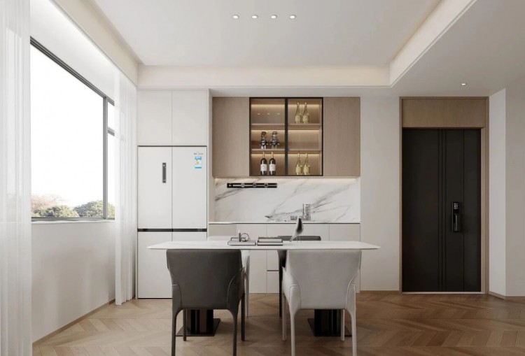 現代簡約三居室餐廳裝修效果圖