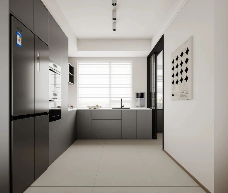 現代簡約兩居室廚房裝修效果圖
