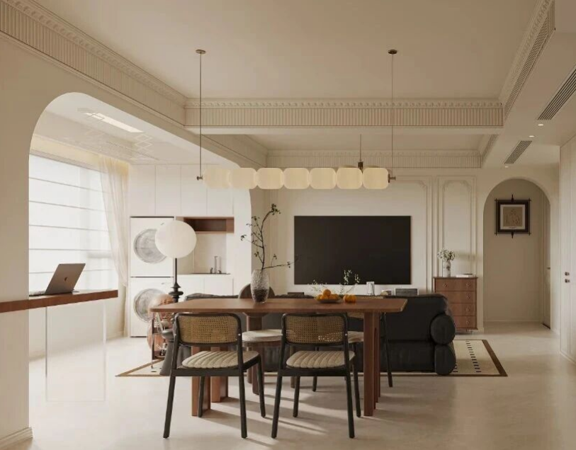 法式三居室餐廳裝修效果圖