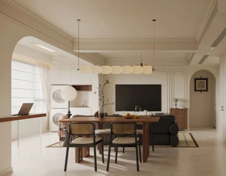 法式三居室餐廳裝修效果圖