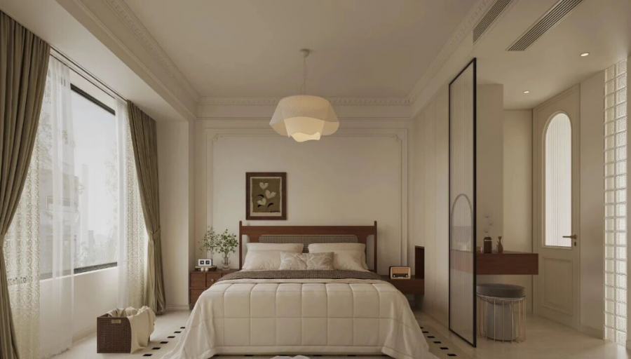 法式三居室臥室裝修效果圖