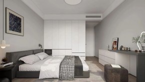 現(xiàn)代簡(jiǎn)約三居室臥室裝修效果圖