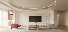 現代簡約三居室客廳裝修效果圖