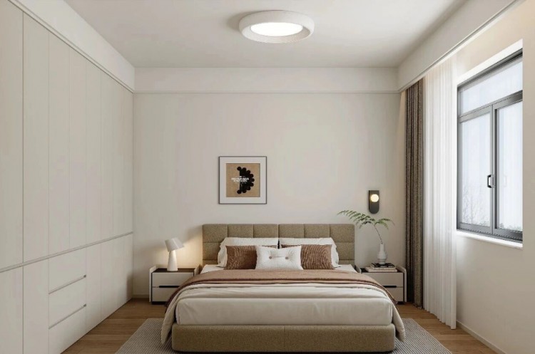 現(xiàn)代簡約三居室臥室裝修效果圖