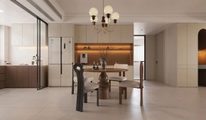 現代簡約三居室餐廳裝修效果圖