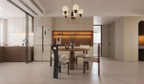 現代簡約三居室餐廳裝修效果圖