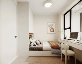 現代簡約三居室臥室裝修效果圖