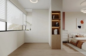 現代簡約三居室臥室裝修效果圖