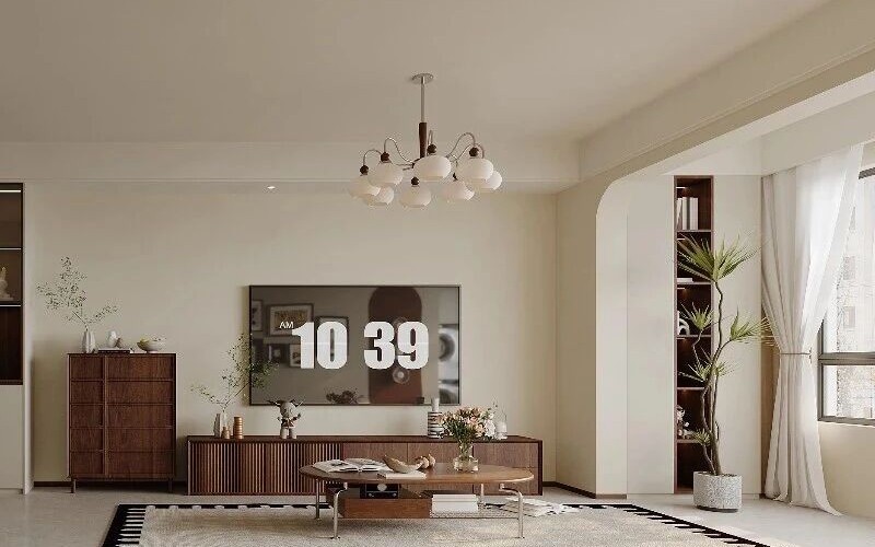 中古風兩居室客廳裝修效果圖