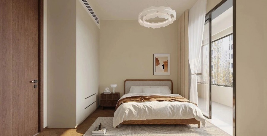 中古風兩居室臥室裝修效果圖