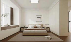 現代簡約三居室臥室裝修效果圖