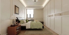 現代簡約三居室臥室裝修效果圖