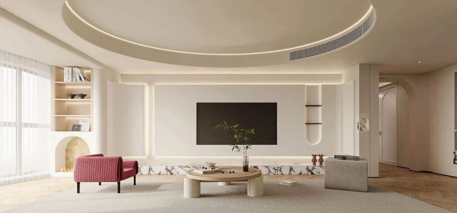 現(xiàn)代簡約三居室裝修效果圖