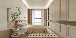 現代簡約三居室臥室裝修效果圖