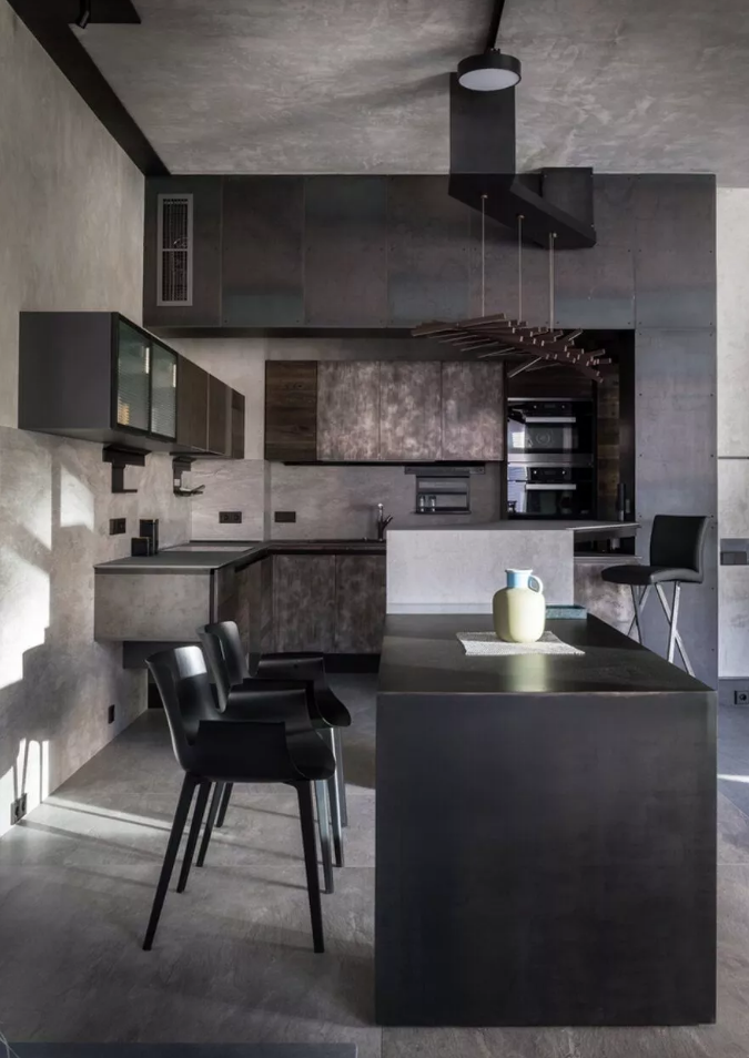 水泥墻展現另類別致的裝修風格