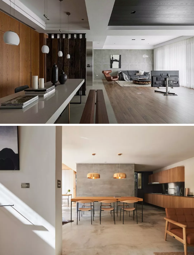 水泥墻展現另類別致的裝修風格