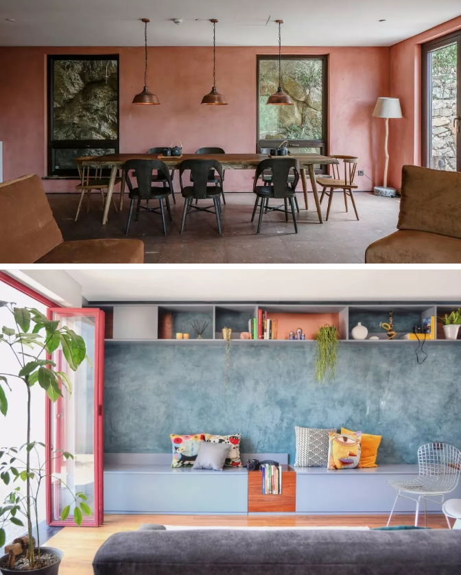 水泥墻展現另類別致的裝修風格