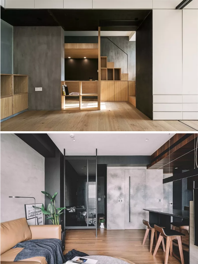 水泥墻展現另類別致的裝修風格