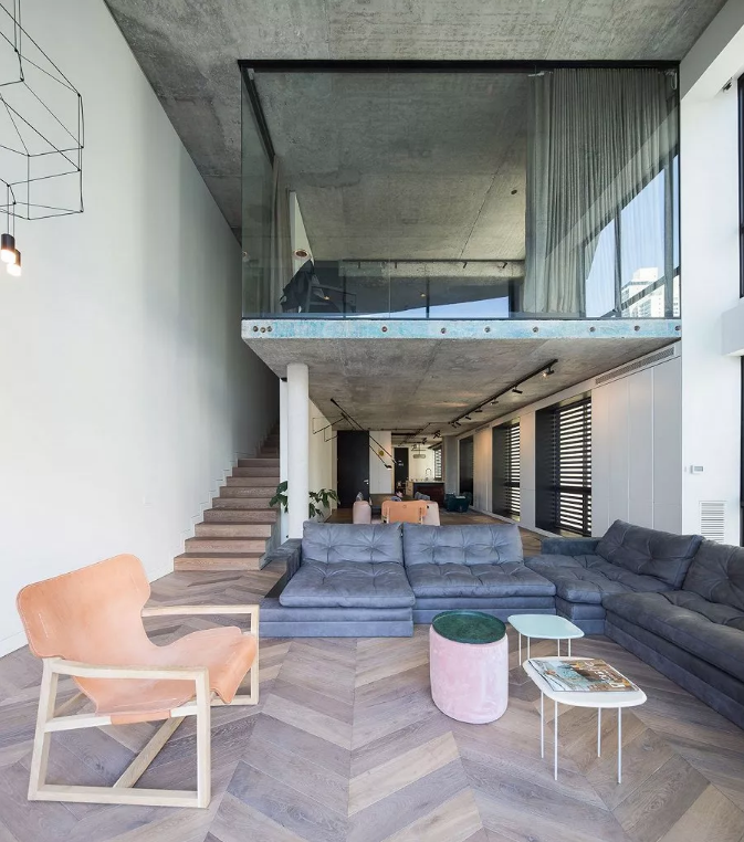 水泥墻展現另類別致的裝修風格