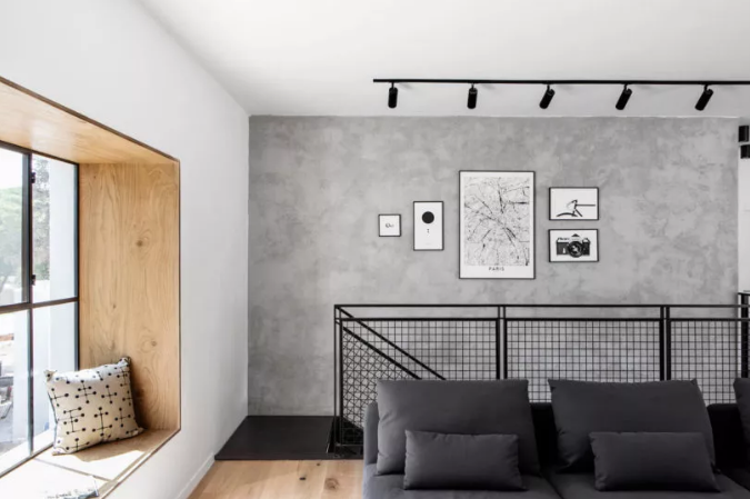 水泥墻展現另類別致的裝修風格