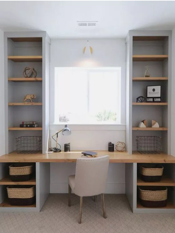 書桌書柜一體如何設(shè)計？