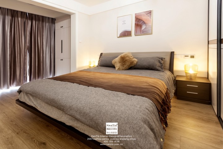 萬(wàn)科碧桂園現(xiàn)代輕奢風(fēng)格復(fù)式裝修實(shí)景案例