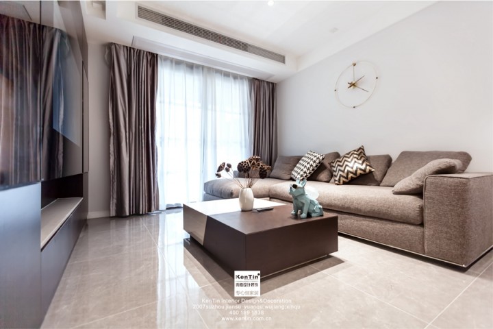 萬(wàn)科碧桂園現(xiàn)代輕奢風(fēng)格復(fù)式裝修實(shí)景案例