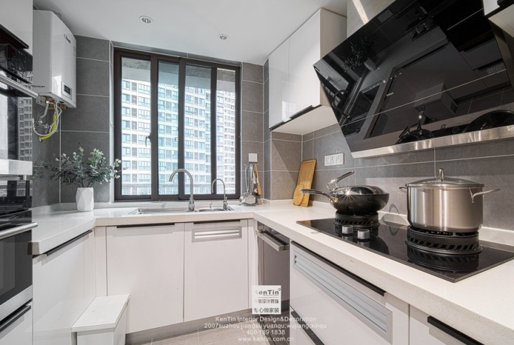 海亮長橋府現代簡約風格三居室裝修實景案例